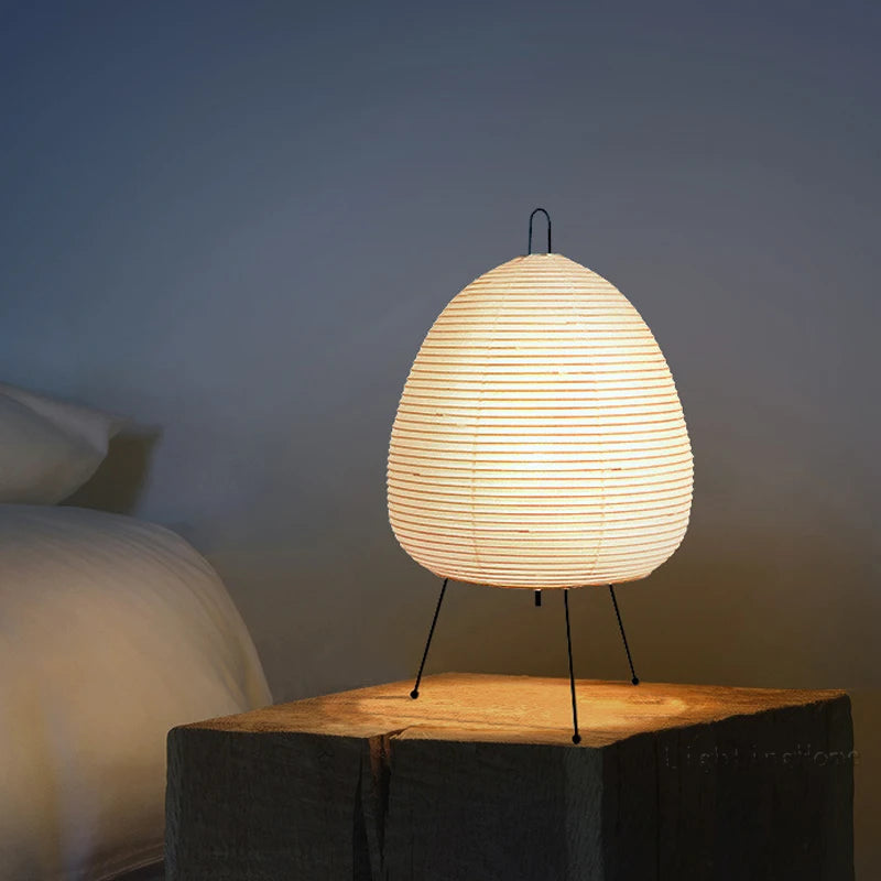 Lampe lanterne en papier japonaise Wabi-Sabi 