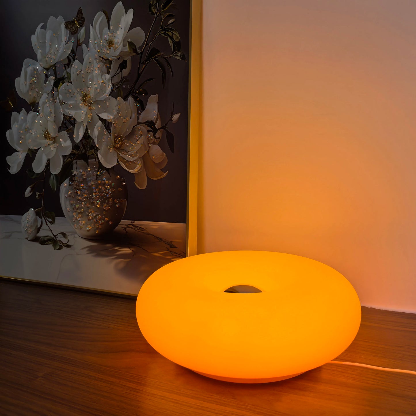 Bauhaus Glass Donut Lamp