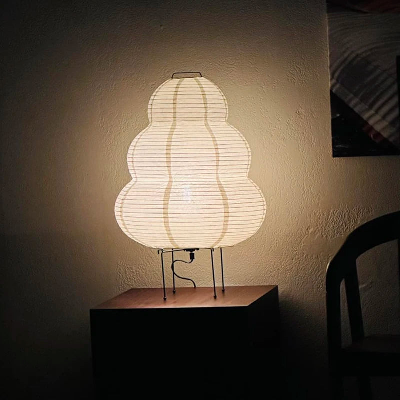 Japanese Curvy Floor Lantern Lamp