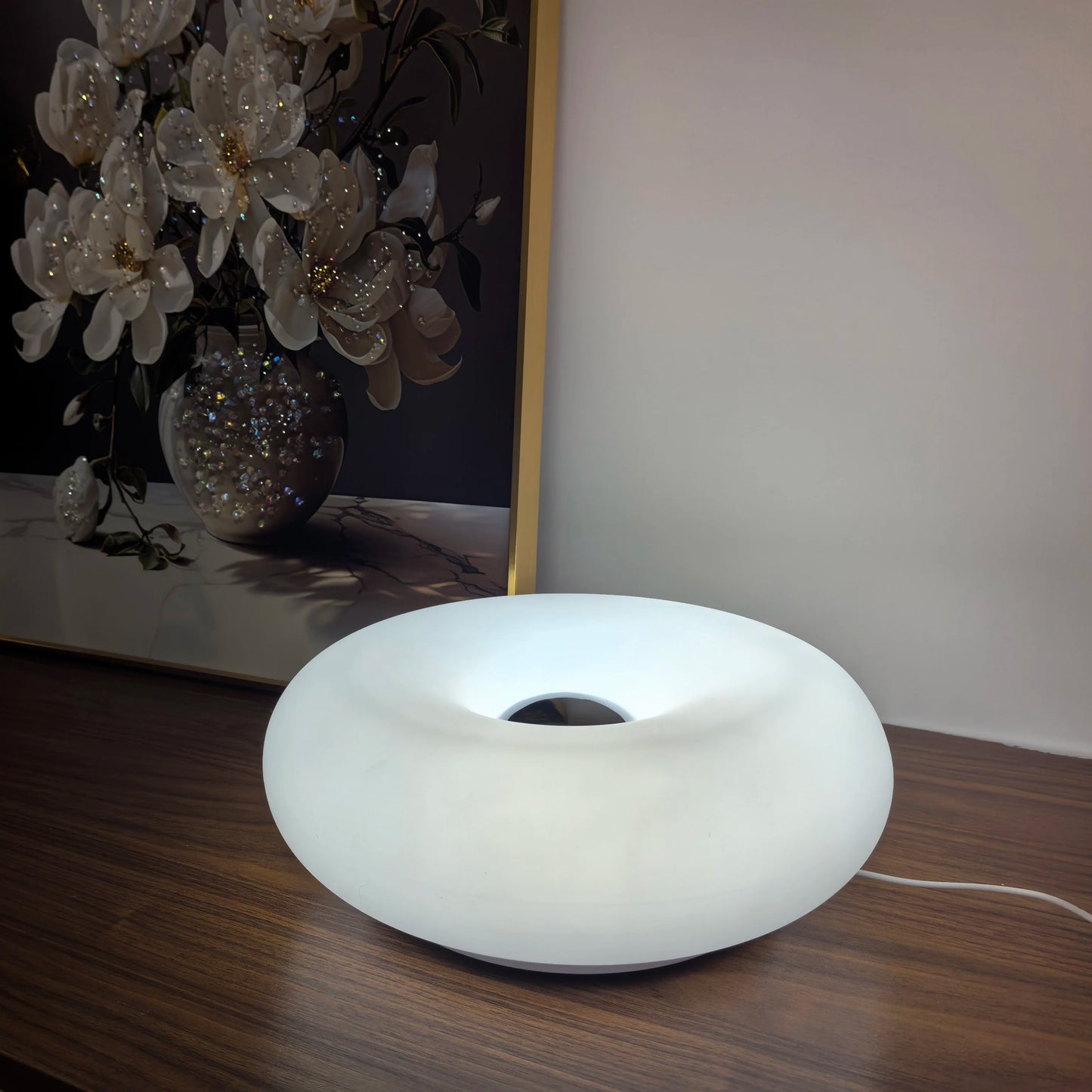 Bauhaus Glass Donut Lamp