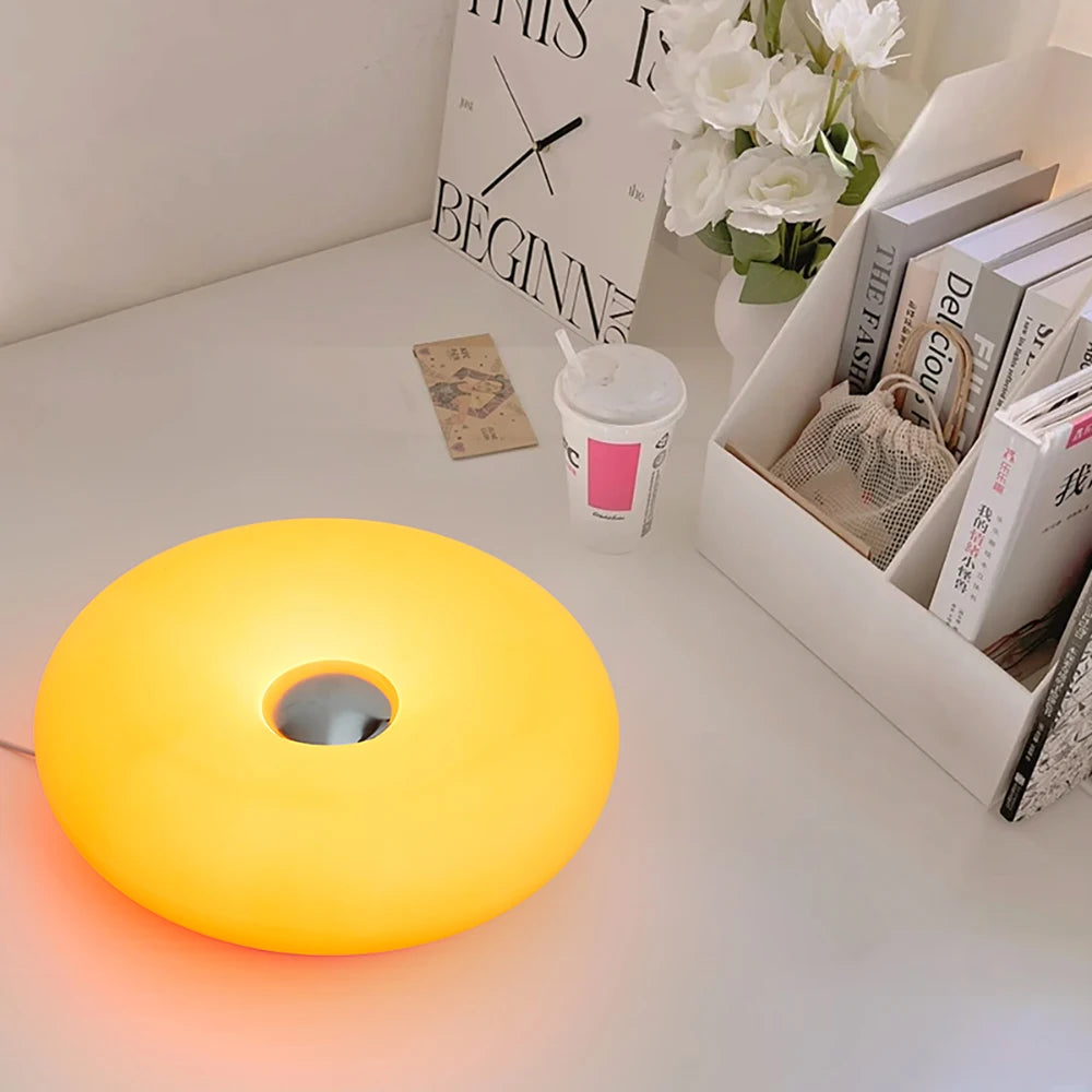 Bauhaus Glass Donut Lamp