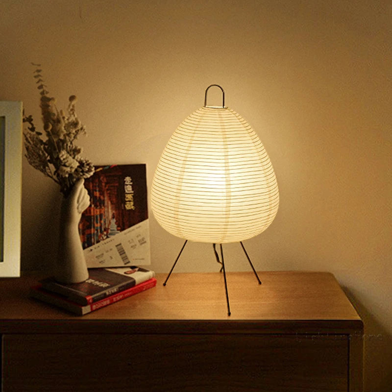 Japanese Wabi-Sabi Paper Lantern Lamp